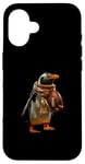 Coque pour iPhone 16 Ballon de football américain pingouin