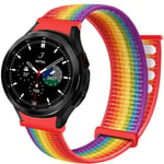 Nylon Armband No-Gap Samsung Galaxy Watch 4 Classic (42mm) - Pride