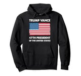 Vintage Trump Vance 47th USA President 2024 Retro Men Women Pullover Hoodie