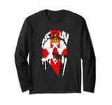 Spartan warrior Northern Ireland Flag. Design Irish Vintage Long Sleeve T-Shirt