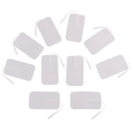 INF 10-pack TENS/EMS-elektrodkuddar - Elektroder till massageinstrument Vit 5 x 9 x 0.5 cm