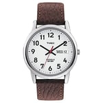 Timex T20041 Easy Reader Montre pour Homme avec Bracelet en Cuir 35 mm