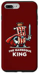 Coque pour iPhone 7 Plus/8 Plus Barbeque King Citation humoristique pour les amateurs de barbecue