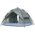 MGWA Tentes camouflage tente double porte double porte 3 personnes tente ouverture rapide automatique tente camping camping étanche abri froid