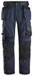 Snickers Workwear Men's (Navy/Black) AllroundWork Stretch Loose Fit Work Pants + Holster Pockets 36/32