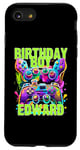 Coque pour iPhone SE (2020) / 7 / 8 Edward Birthday Boy Jeu vidéo Anniversaire Gamer Edward