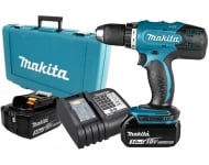 Perceuse visseuse MAKITA 18V 3.0Ah + 2 Batteries, chargeur, en coffret - DDF453SFE