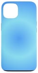 Coque pour iPhone 13 Dégradé de couleur bleu simple