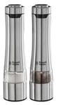 Russell Hobbs - Battery Powered Salt and Pepper Grinders - Stainless Steel