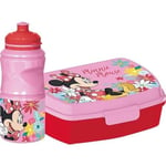 Flask- och smörgåslåda - Disney - Minnie - 380 ml - Livsmedelsgodkänd plast - Halkfri