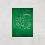 Harry Potter Slytherin Giclee Art Print - A2 - Print Only