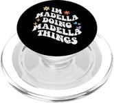 Retro Groovy Im Madella Doing Madella Things Funny Mother's PopSockets PopGrip pour MagSafe