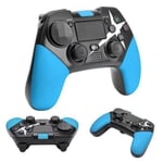 Manette de jeu YESCUSTOM pour contrôleur de jeu Bluetooth sans fil PS4 avec chargement USB 4/PS4 Slim/Pro/PS3 Console de jeu bleu