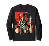 Artistic Chess player Men and Women Chess love Long Sleeve T-Shirt