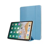 Apple iPad Pro 11 inch (2018) kolmio taivutettava synteetti nahkainen suojakotelo - Vaalean Sininen Tummansininen