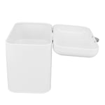 Household Iron Bread Bin Surface 2 Shelves Iron Bread Storage(Milky White)