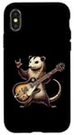 Coque pour iPhone X/XS Retro Possum Rock Music Men Kids Women Funny Opossum Rock