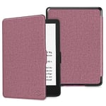 FINTIE Étui pour Kindle Paperwhite 6,8" (11e génération, 2021) et Kindle Paperwhite Signature Edition, Coque Fine et Léger, Housse Fermeture Magnétique Réveil/Veille Automatique, Plum