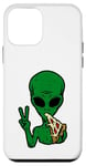 Coque pour iPhone 12 mini Alien Loving Pizza, ET, vaisseau spatial, zone 51, OVNI, UAP, DRONE