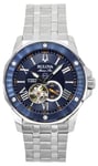 Bulova Marine Star Open Heart Blue Dial Automatic 21 Jewels 98A302 Men's Watch