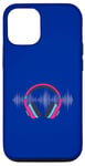 Coque pour iPhone 12/12 Pro Casque pour artistes, DJ, contrôle audio LED clignotant