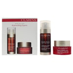 Clarins Super Restorative Day Cream 50ml + Double Serum 30ml Gift Set