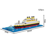 Titanic 3D Plastic Model Ship Building Blocks for Adults Micro Mini Bricks Toys