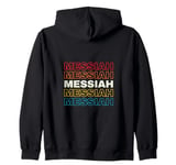 I Love Messiah Personalized Retro Sunset First Name Zip Hoodie