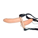 You2Toys Double Vibrating Leather Look Strap On & Harness Cock/Dong