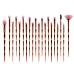 20Pcs Eye Makeup Brushes Rose Gold Eyeshadow Makeup Brushes Set with Soft6336