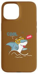 Coque pour iPhone 15 Cool Dude – Soyez votre auto-rester au frais – Requin cool avec lunettes