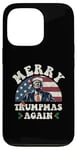 Coque pour iPhone 13 Pro Joyeux Noël de Trump : encore un jeu de mots drôle