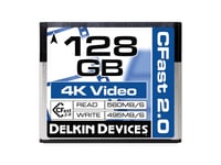 Delkin Minneskort Cinema CFast 2.0 128GB 560MB/s