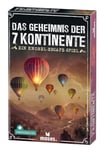 moses mystère des 7 Continents, d'évasion avec des énigmes Autour du Monde pour Les familles et Les débutants, matériel de Jeu réutilisable, pour 1 à 4 Joueurs à partir de 12 Ans, 90606, Blanc