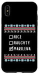 Coque pour iPhone XS Max Gentile Coquine Noël Marilena Pull Moche