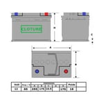 France Energie Batteries - n°68 batterie cloture attractv 12v - 60ah - modele renforcee