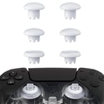 eXtremeRate EDGE Sticks Swappable Thumbsticks for PS5 Controller, Robot White Replacement Interchangeable Analog Stick Joystick for PS5, for PS4 All Model Controllers Universal - WITHOUT Controller