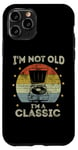 Coque pour iPhone 11 Pro Tourne-disque rétro vintage I'm Not Old I'm Classic Meme Funny