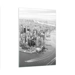 Impression sur Verre 50x70cm Tableaux Image Photo New York Paysage Architecture