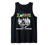 Funny Zombie Apocalypse Undead T shirt For Men Women Tank Top