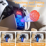 Fenolical PS5 Charging Station, PS5 Controller Charging Dock with Timer Function