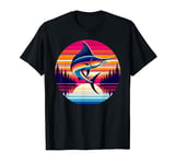 Marlin Fishing Sunset Retro Style Vintage 80s 70s Birthday T-Shirt