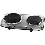 Russell Hobbs Mini Double Electric Hotplate 15199 Silver