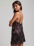 Superdry Fringed Sequin Slip Mini Dress