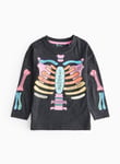 Tu Grey Halloween Skeleton Printed Long Sleeve Top 4-5 years Black Years male