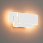 Applique murale,12W lampe murale,Eclairage mural étanche IP20,Design moderne chambre élégante,applique murale couloir,blanc chaud, blanc [Classe