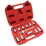 Coffret douilles vidange 12 pièces clé bouchon de vidange maintenance huile auto Helloshop26 16_0002254