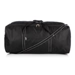 XXL Large 34" Travel Luggage Holdall Suitcase Duffel Sports Outing Gym Bag BLACK