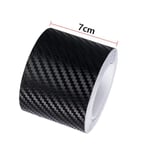 5/10m 3d Carbon Fiber Bildekal Diy Paste Protector Strip Auto Dörrtröskel Sidospegel Anti-skrapa Tejp Vattentät Skyddsfilm| | 7cm 10m