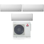 Mitsubishi - electric trial split inverter air conditioner series msz-bt 9+12+12 with mxz-3f68vf r-32 wi-fi integrated 9000+12000